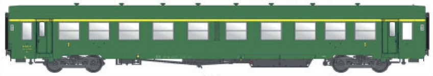 L.S. Models MW40030 - H0 - Personenwagen U62,, SNCF, Ep. III